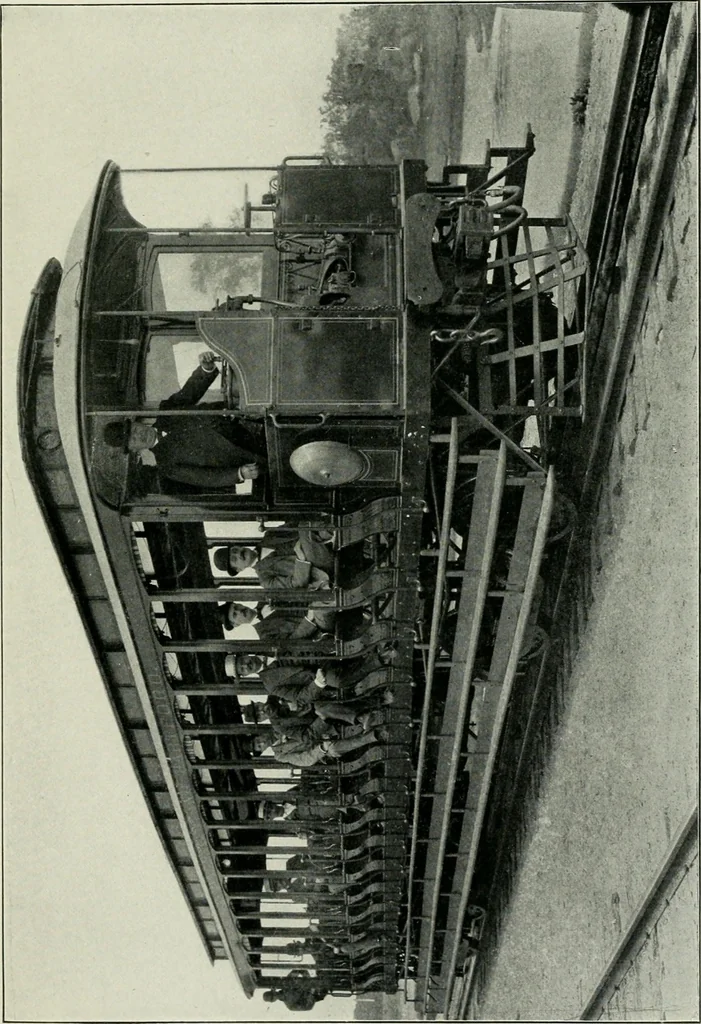 An illustration from Flame, electricity and the camera; man's progress from the first kindling of fire to the wireless telegraph and the photography of color, 1900, leaf 202