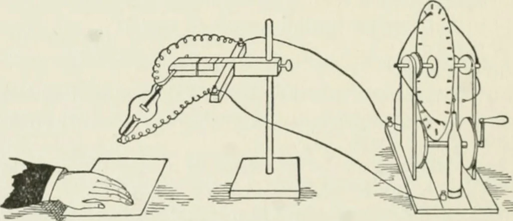 An illustration from Flame, electricity and the camera; man's progress from the first kindling of fire to the wireless telegraph and the photography of color, 1900, leaf 427
