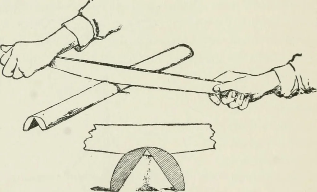 An illustration from Flame, electricity and the camera; man's progress from the first kindling of fire to the wireless telegraph and the photography of color, 1900, leaf 45