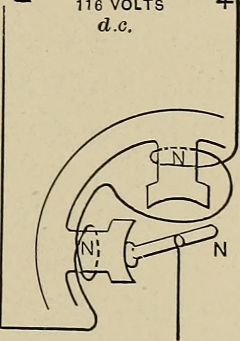 An illustration from Electricity experimentally and practically applied; a book for the beginner and for the practical man, principles, experiments, practical applications and problems, 1910, leaf 177
