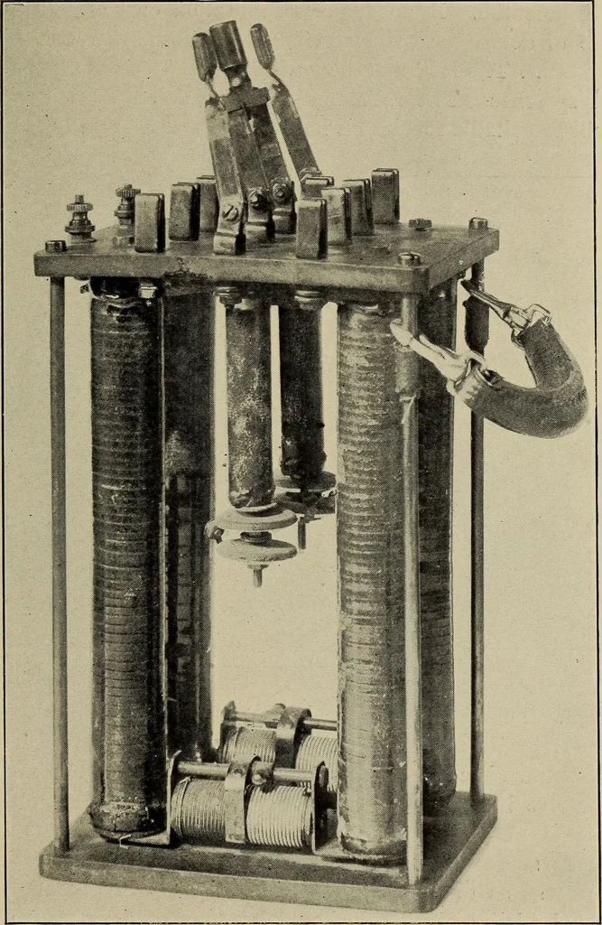 An illustration from Electricity experimentally and practically applied; a book for the beginner and for the practical man, principles, experiments, practical applications and problems, 1910, leaf 253