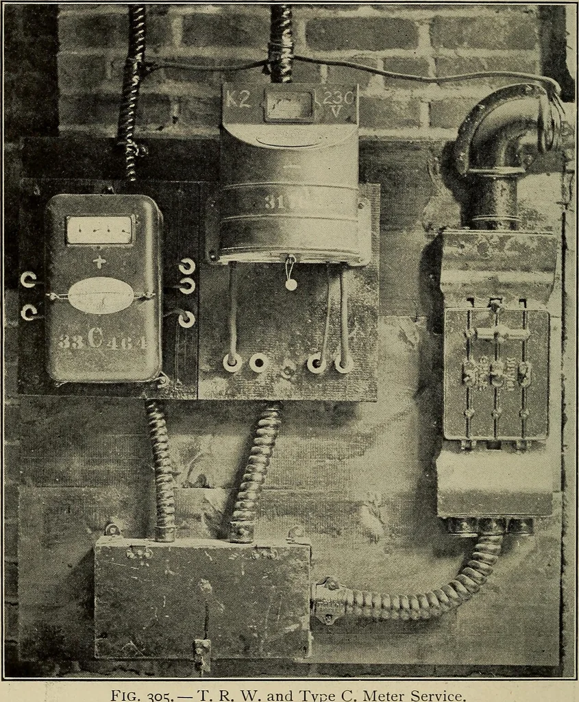 An illustration from Electricity experimentally and practically applied; a book for the beginner and for the practical man, principles, experiments, practical applications and problems, 1910, leaf 260