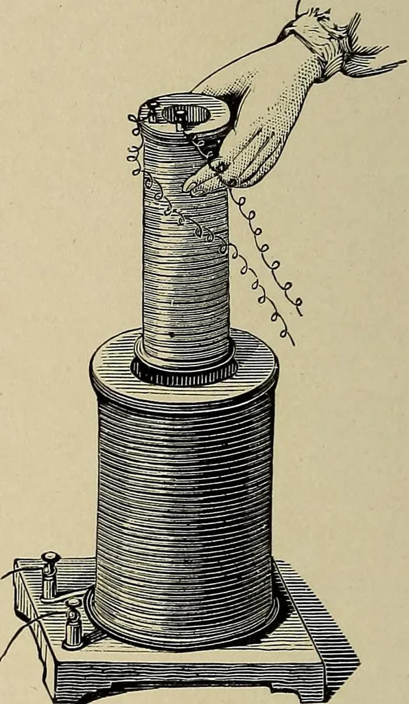 An illustration from Electricity experimentally and practically applied; a book for the beginner and for the practical man, principles, experiments, practical applications and problems, 1910, leaf 310