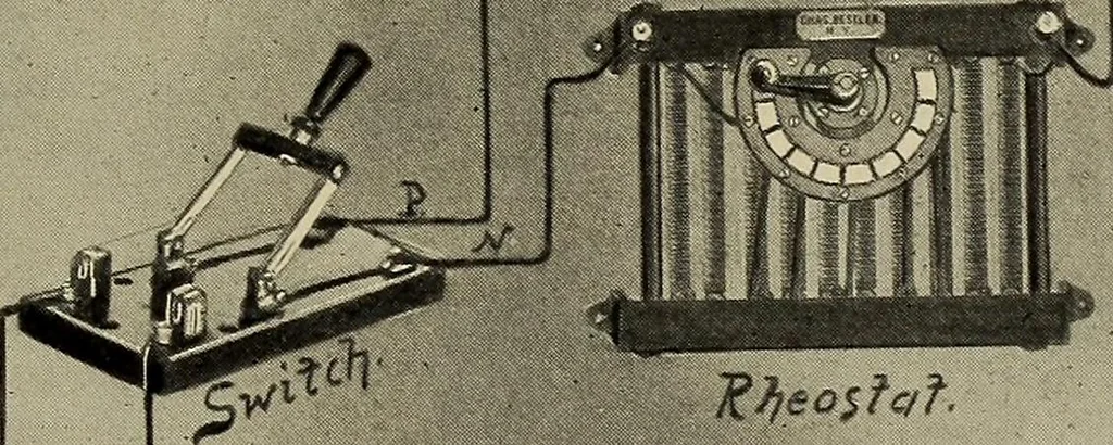 An illustration from Electricity experimentally and practically applied; a book for the beginner and for the practical man, principles, experiments, practical applications and problems, 1910, leaf 355