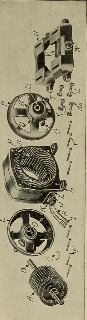 An illustration from Electricity experimentally and practically applied; a book for the beginner and for the practical man, principles, experiments, practical applications and problems, 1910, leaf 60