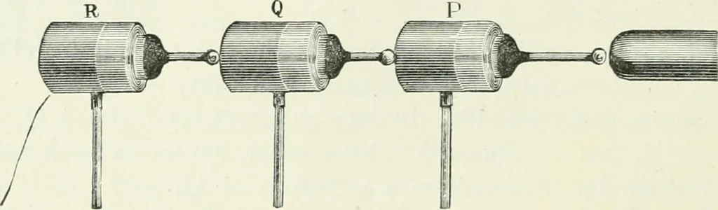 An illustration from Electricity for public schools and colleges, 1891, leaf 115