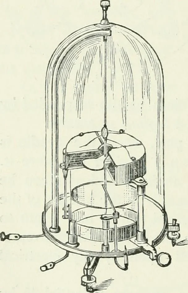 An illustration from Electricity for public schools and colleges, 1891, leaf 183