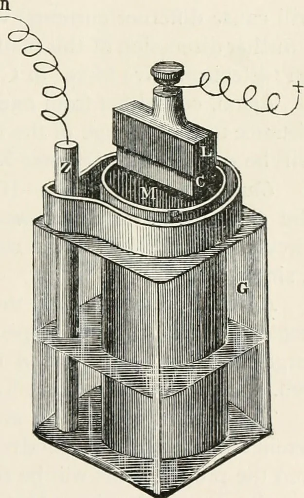 An illustration from Electricity for public schools and colleges, 1891, leaf 206