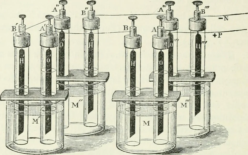 An illustration from Electricity for public schools and colleges, 1891, leaf 223