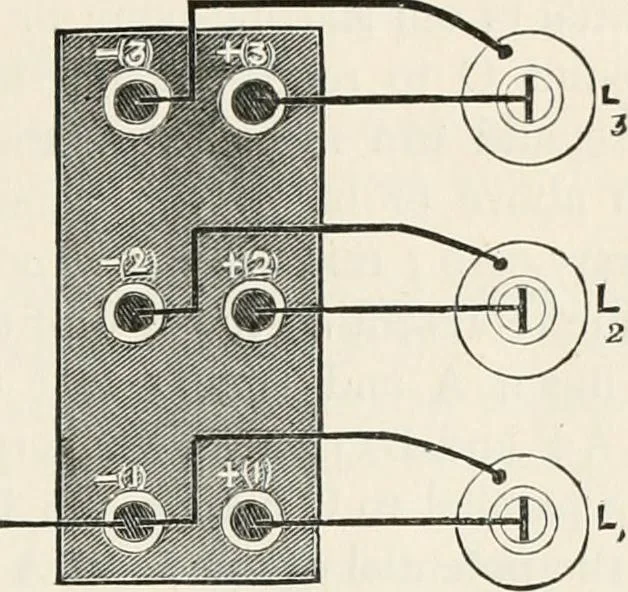 An illustration from Electricity for public schools and colleges, 1891, leaf 236