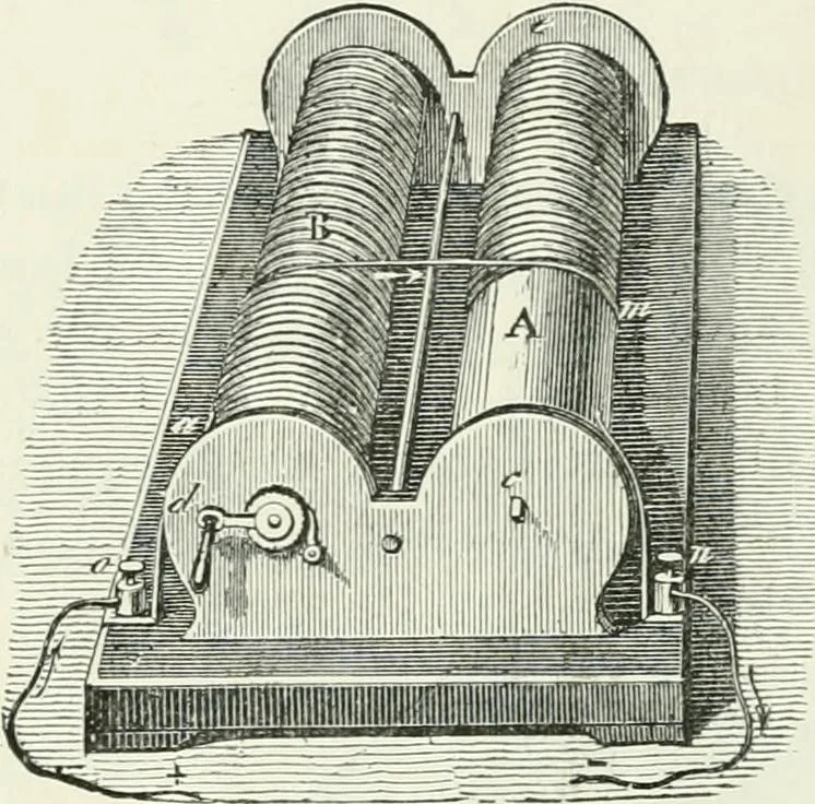 An illustration from Electricity for public schools and colleges, 1891, leaf 251
