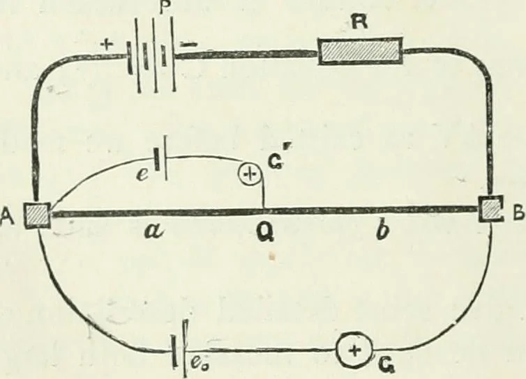 An illustration from Electricity for public schools and colleges, 1891, leaf 261