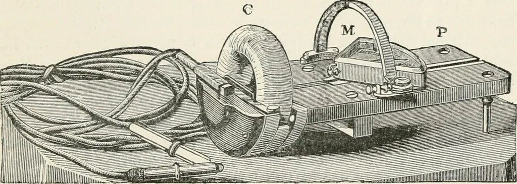 An illustration from Electricity for public schools and colleges, 1891, leaf 316