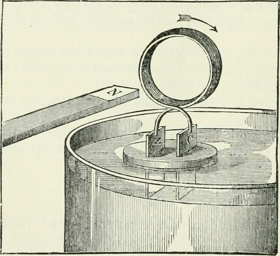 An illustration from Electricity for public schools and colleges, 1891, leaf 333