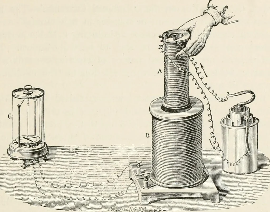 An illustration from Electricity for public schools and colleges, 1891, leaf 372