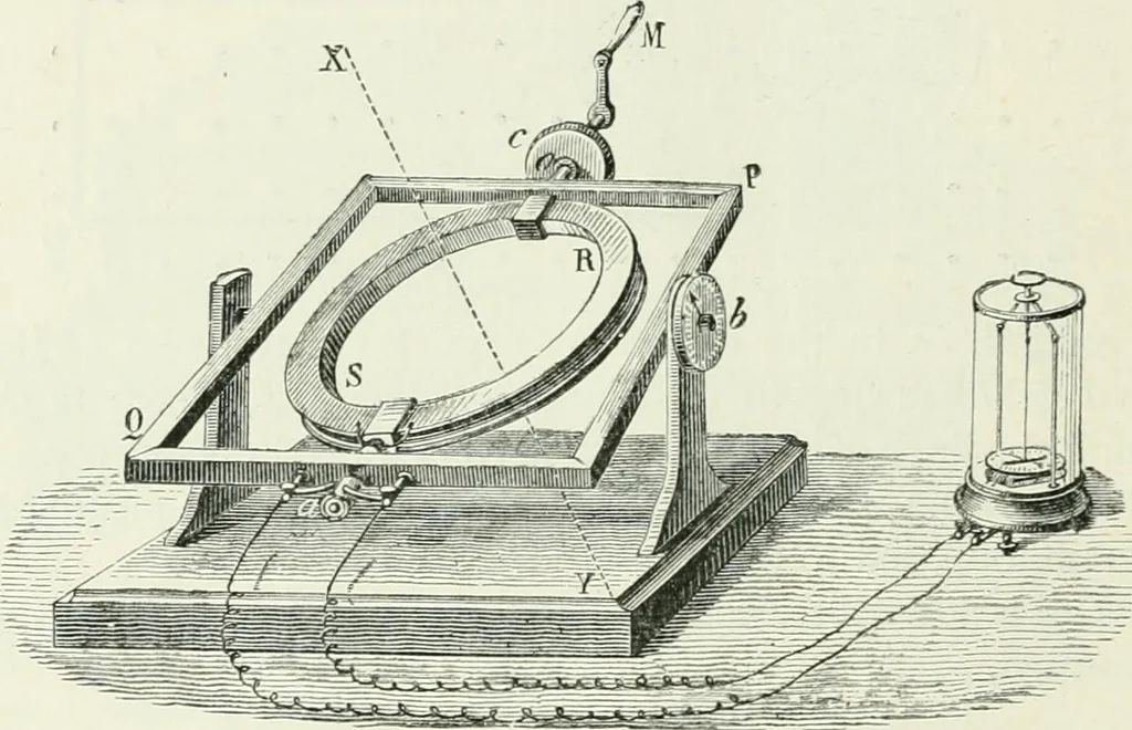 An illustration from Electricity for public schools and colleges, 1891, leaf 393