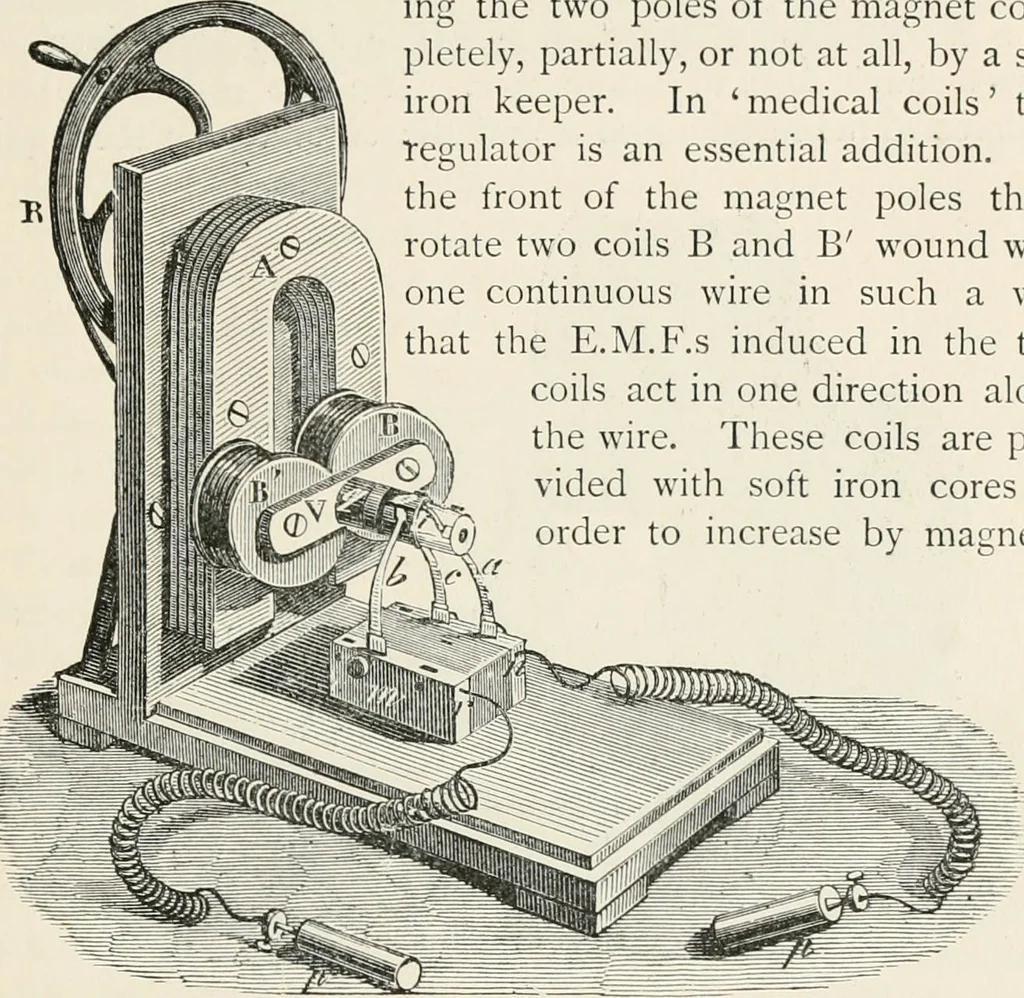 An illustration from Electricity for public schools and colleges, 1891, leaf 412