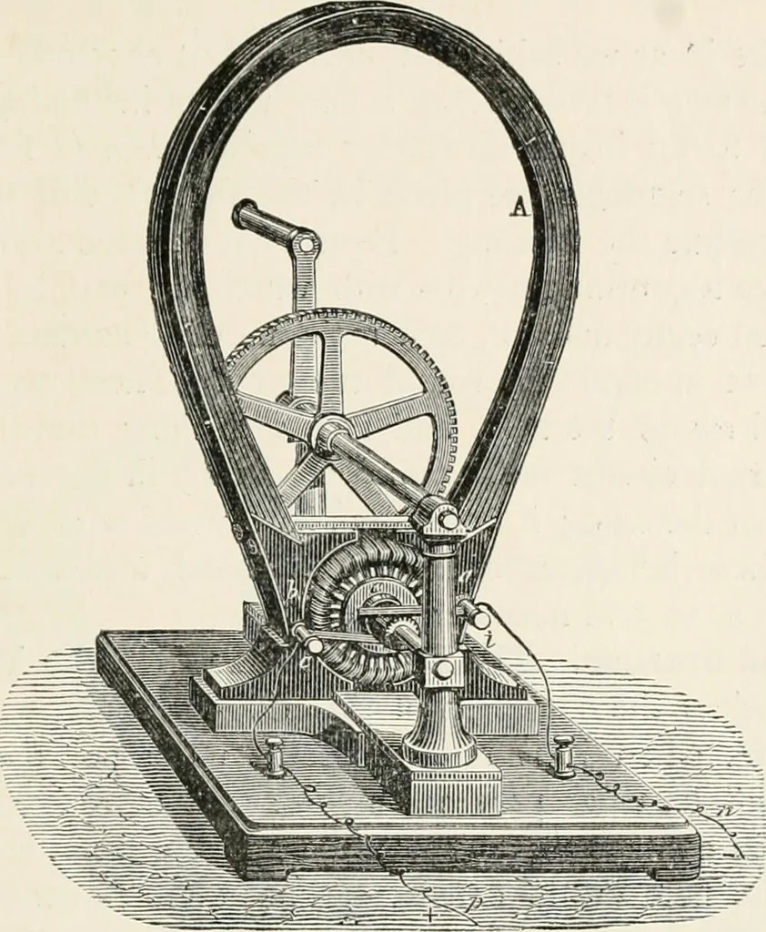 An illustration from Electricity for public schools and colleges, 1891, leaf 416