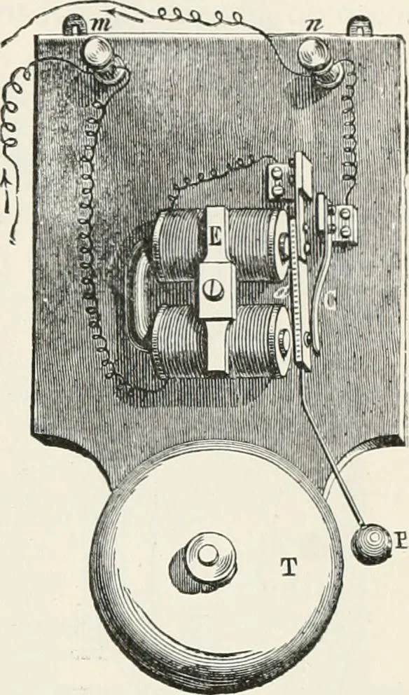 An illustration from Electricity for public schools and colleges, 1891, leaf 444
