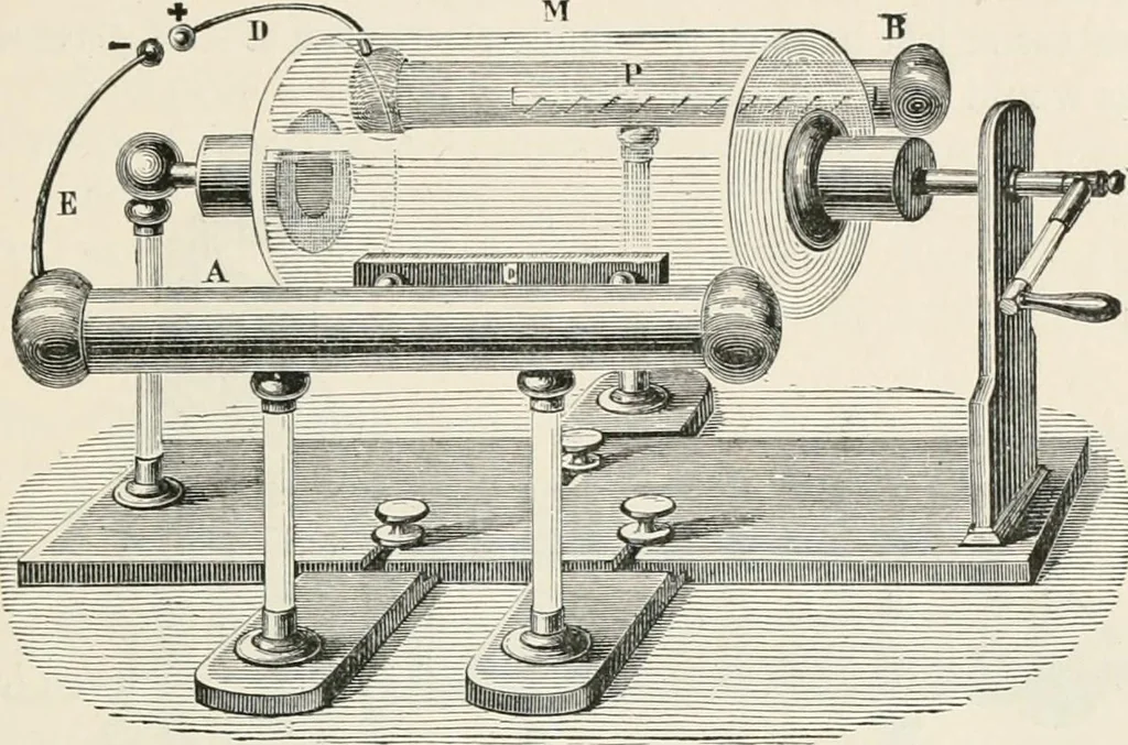 An illustration from Electricity for public schools and colleges, 1891, leaf 88