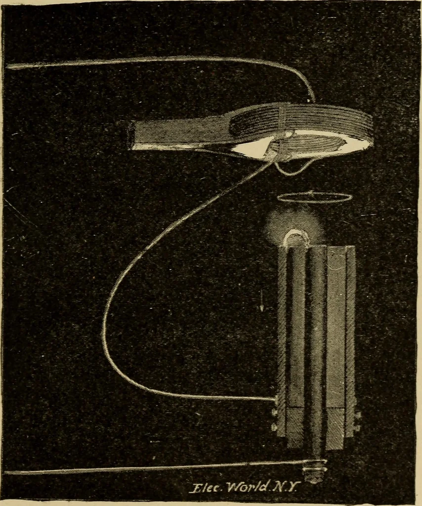 An illustration from Electricity and its recent applications, 1902, leaf 109