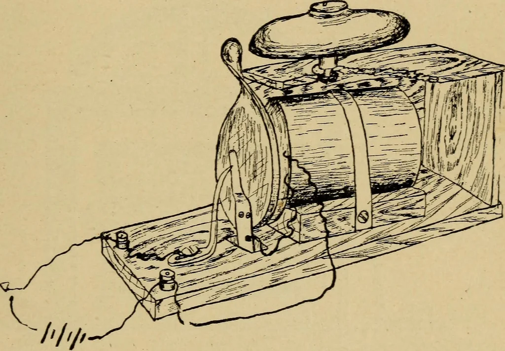 An illustration from Electricity and its recent applications, 1902, leaf 185