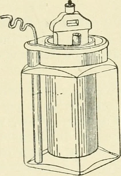 An illustration from Electricity and magnetism : an elementary text-book, theoretical and practical, 1920, leaf 211