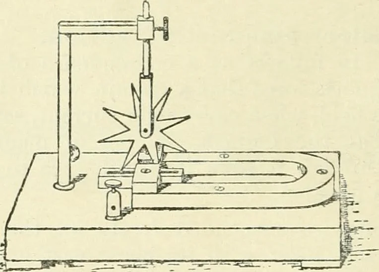 An illustration from Electricity and magnetism : an elementary text-book, theoretical and practical, 1920, leaf 348