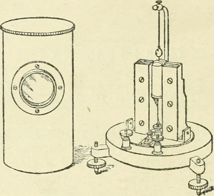 An illustration from Electricity and magnetism : an elementary text-book, theoretical and practical, 1920, leaf 372