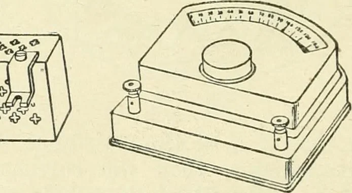 An illustration from Electricity and magnetism : an elementary text-book, theoretical and practical, 1920, leaf 376