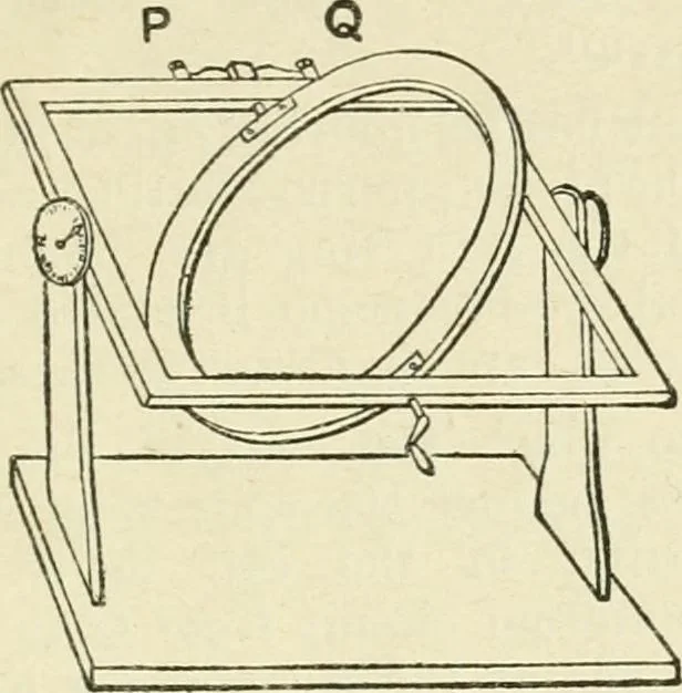 An illustration from Electricity and magnetism : an elementary text-book, theoretical and practical, 1920, leaf 391