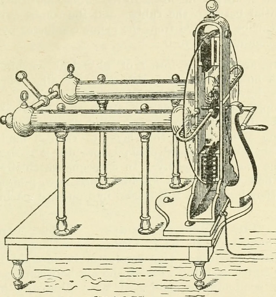An illustration from Electricity and magnetism : an elementary text-book, theoretical and practical, 1920, leaf 81