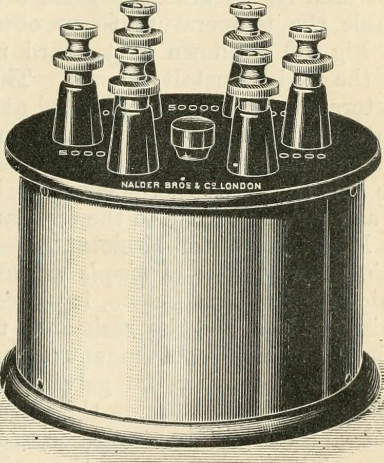 An illustration from Electricity and magnetism for advanced students, 1920, leaf 100