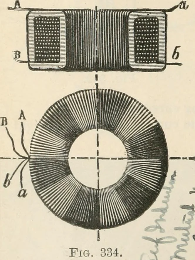 An illustration from Electricity and magnetism for advanced students, 1920, leaf 369
