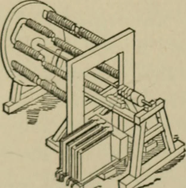 An illustration from Electricity one hundred years ago and to-day, 1894, leaf 165