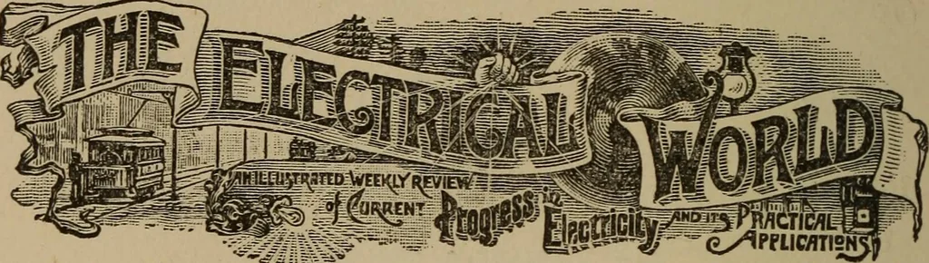 An illustration from Electricity one hundred years ago and to-day, 1894, leaf 226