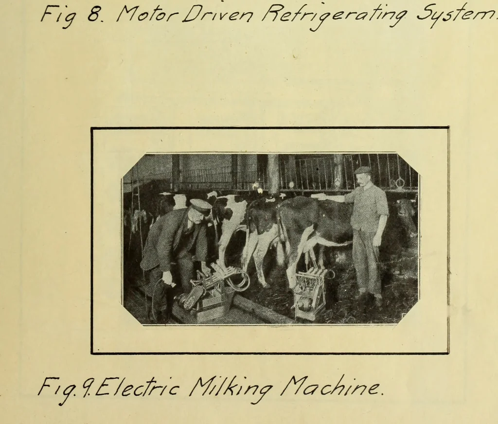 An illustration from Electricity on the farm, 1912, leaf 54