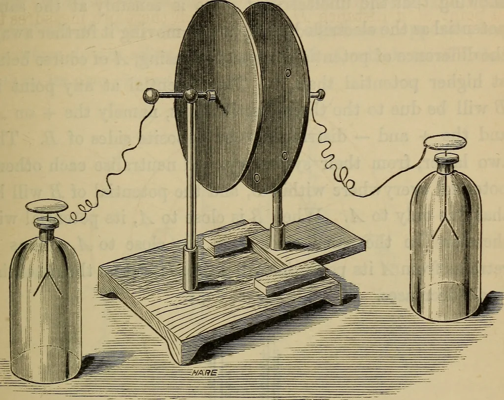 An illustration from Electricity treated experimentally, 1887, leaf 128