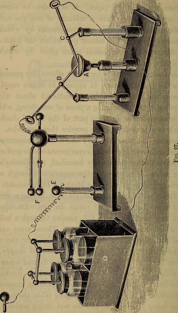 An illustration from Electricity treated experimentally, 1887, leaf 165