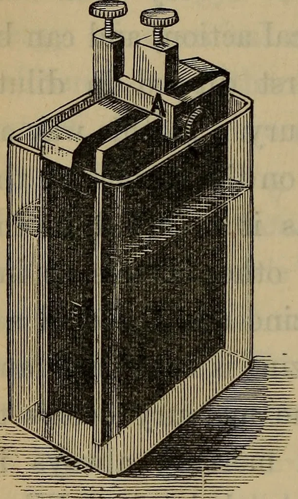 An illustration from Electricity treated experimentally, 1887, leaf 195