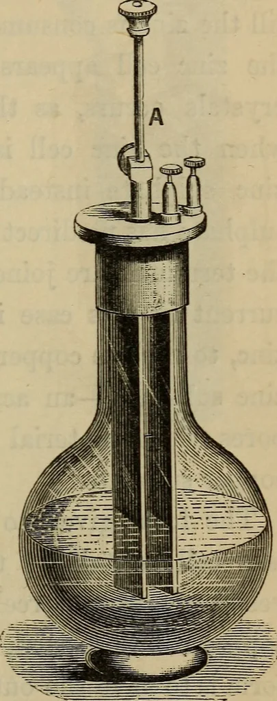 An illustration from Electricity treated experimentally, 1887, leaf 196