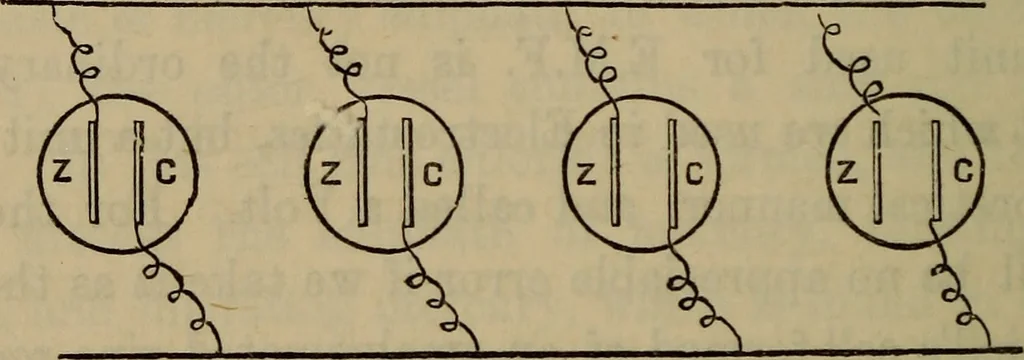 An illustration from Electricity treated experimentally, 1887, leaf 203