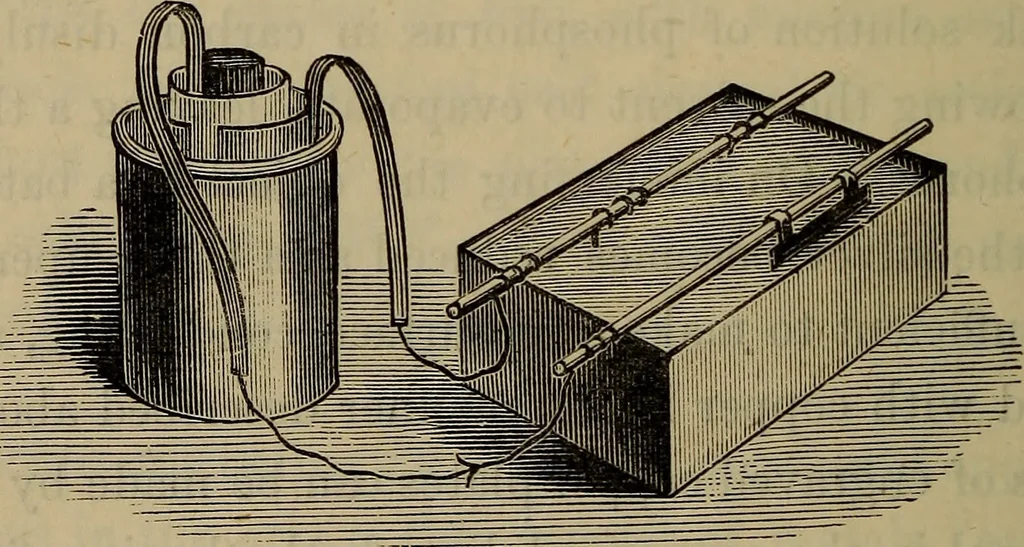 An illustration from Electricity treated experimentally, 1887, leaf 231