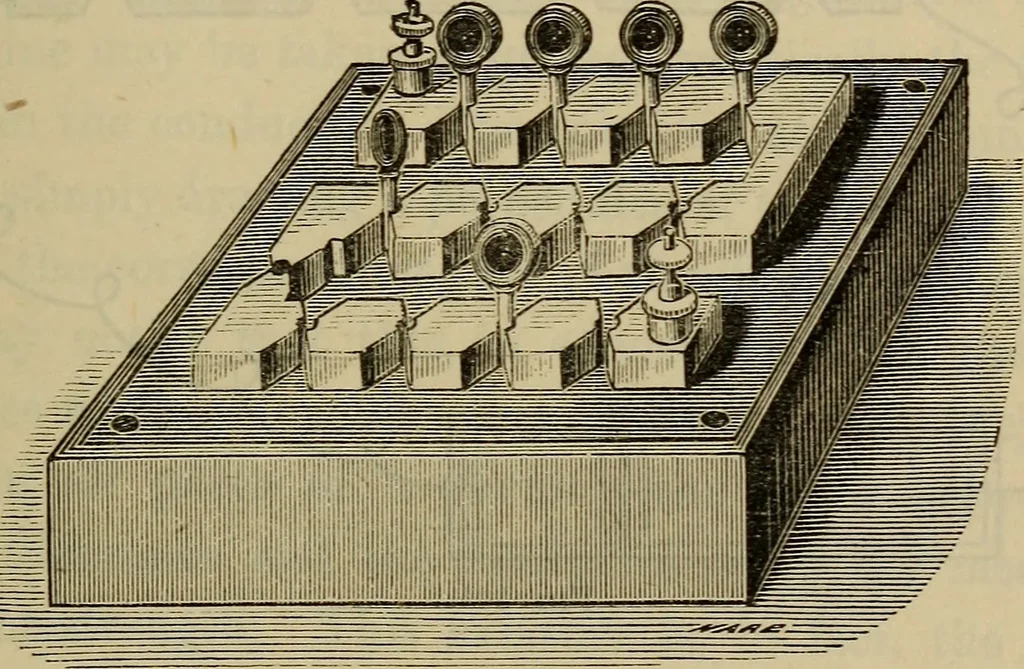 An illustration from Electricity treated experimentally, 1887, leaf 236