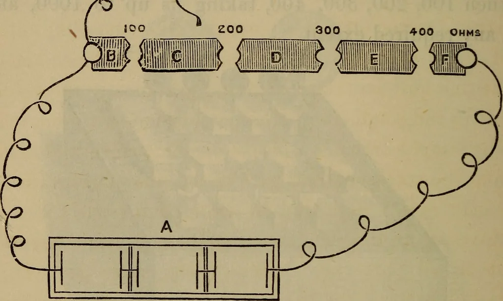 An illustration from Electricity treated experimentally, 1887, leaf 237