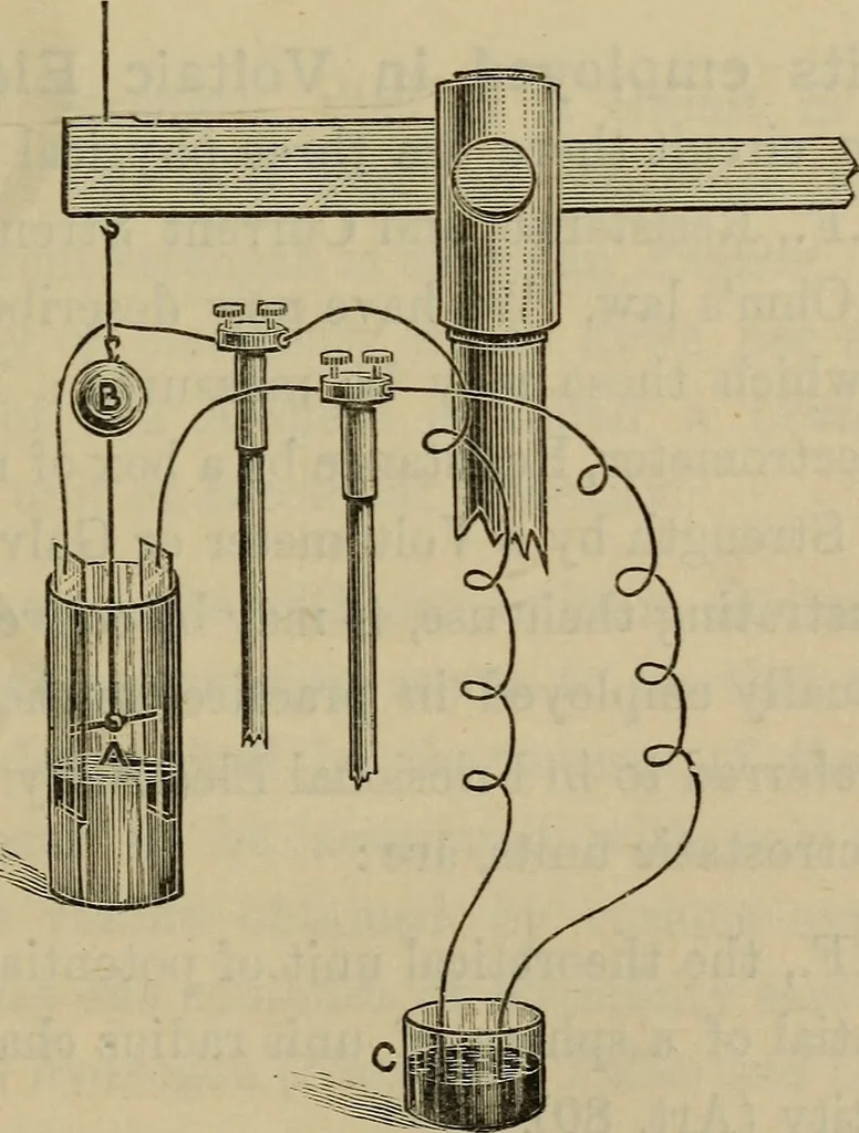 An illustration from Electricity treated experimentally, 1887, leaf 248