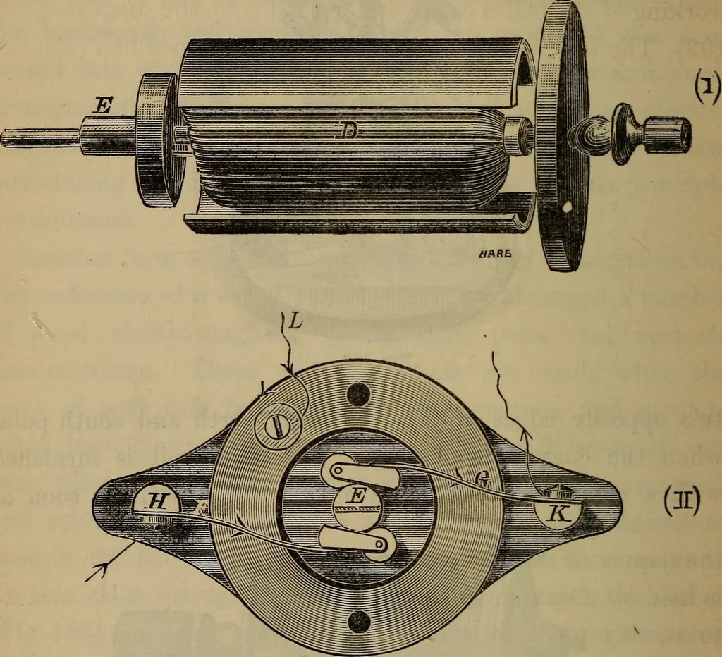 An illustration from Electricity treated experimentally, 1887, leaf 313