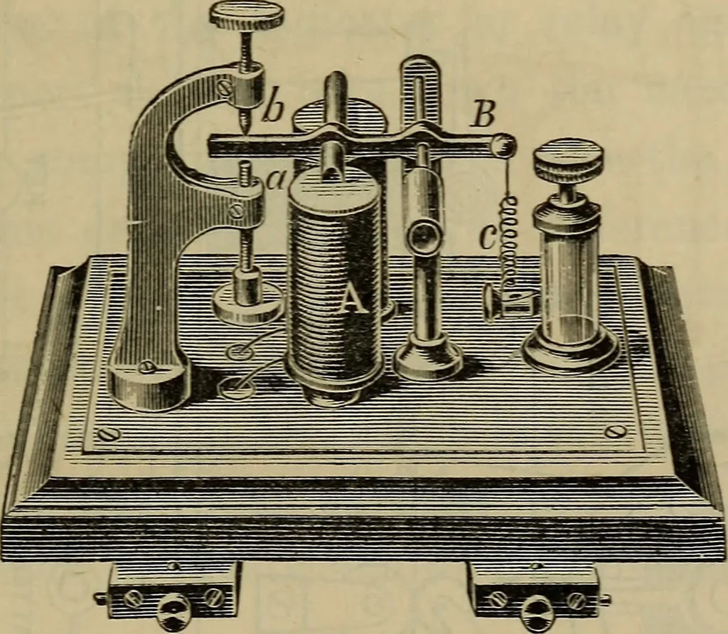 An illustration from Electricity treated experimentally, 1887, leaf 326