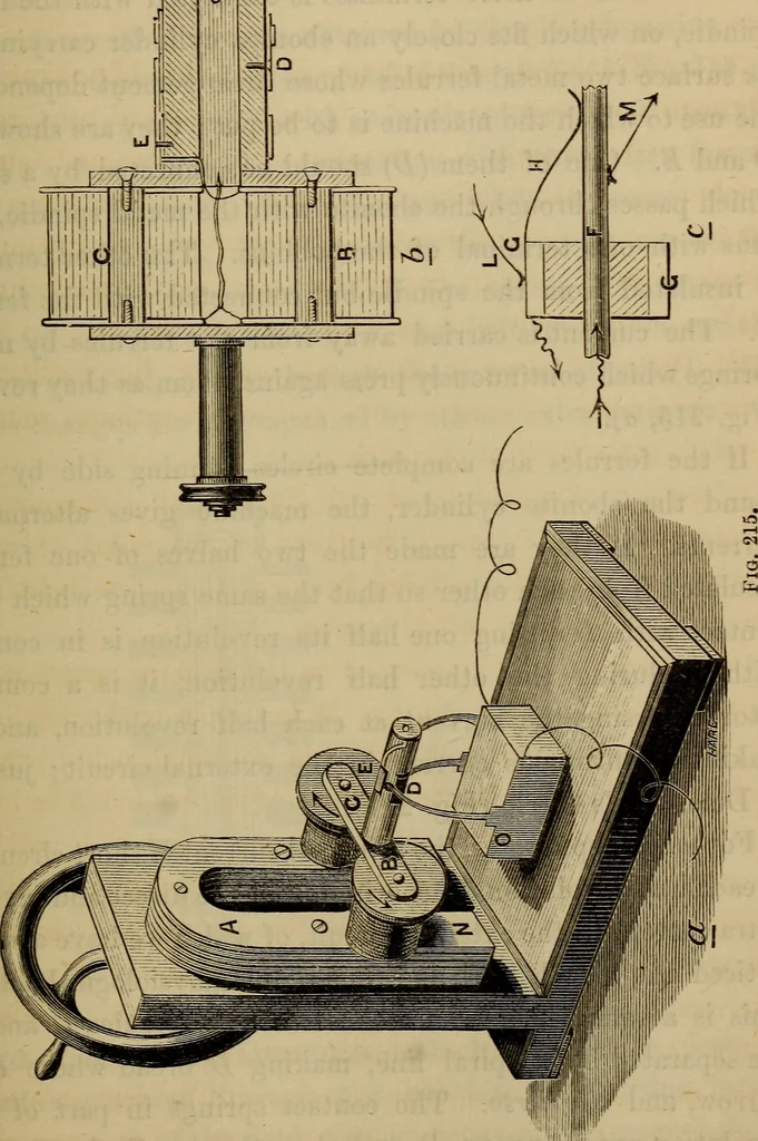 An illustration from Electricity treated experimentally, 1887, leaf 352