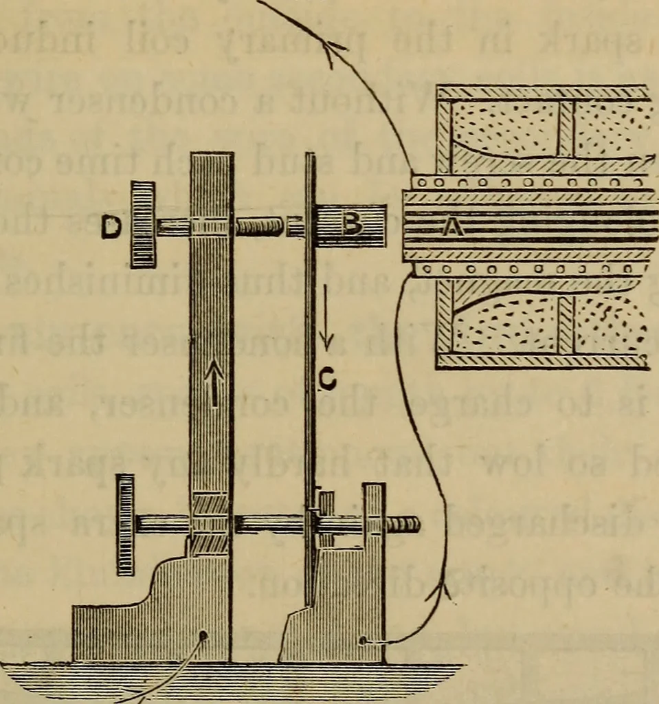An illustration from Electricity treated experimentally, 1887, leaf 366